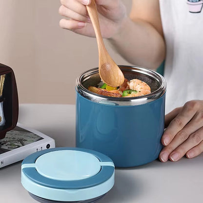 Thermische Lunchpot Edelstaal 630ml of 1000ml Auslekvrij Voedselcontainer met Dubbele Wandisolatie voor Warme Soep Pasta Maaltijden Werk School Onderweg