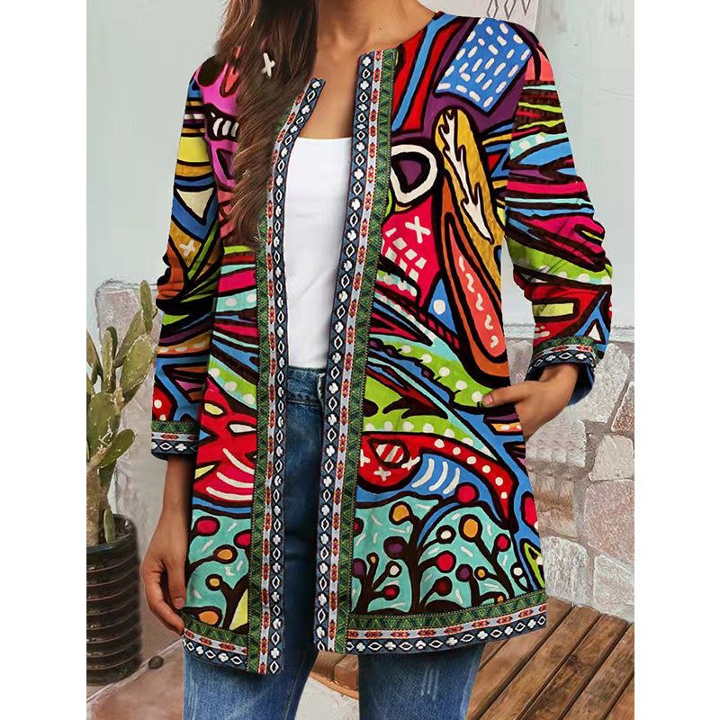 Vrouwenzomerjas Bloemenprint Lentejas Floral Stijl