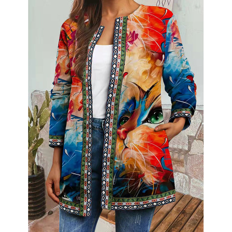 Vrouwenzomerjas Bloemenprint Lentejas Floral Stijl - StudioMarella