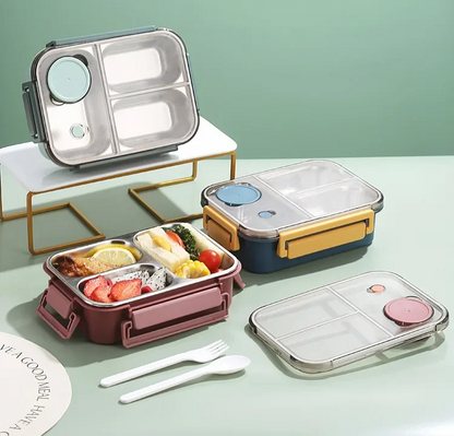 Roestvrijstalen Geïsoleerde Lunchbox Met Compartimenten En Lekvrije Deksel Voor Warme En Koude Maaltijden Onderweg