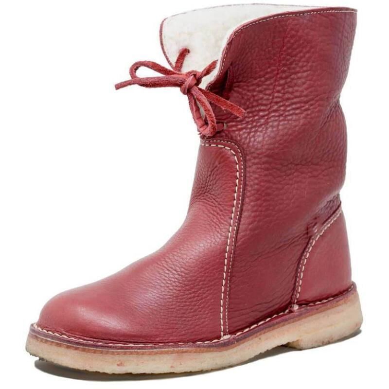Waterdichte Winterlaarzen Bruin Leer Antislip