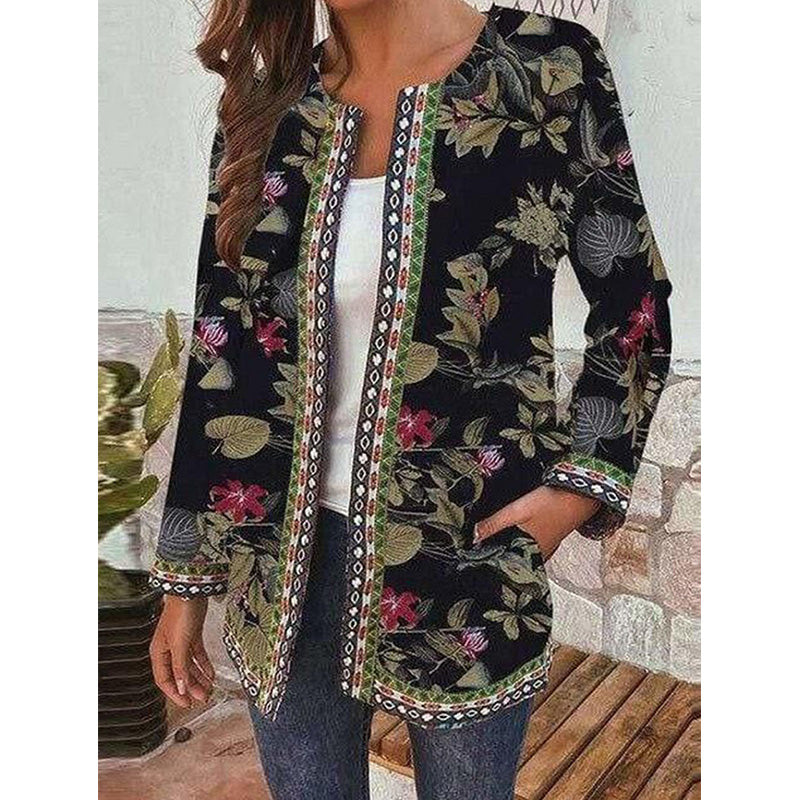 Vrouwenzomerjas Bloemenprint Lentejas Floral Stijl