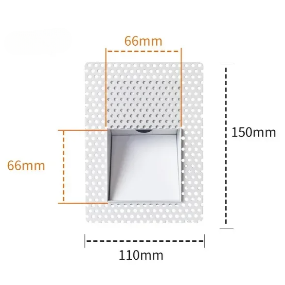 Inbouw Wandlamp LED Sensor 3W Frameloos Modern Trapverlichting Wit