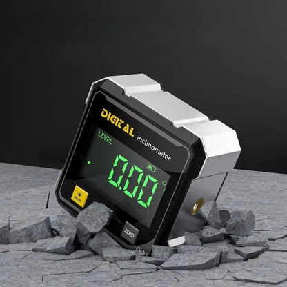 Digitale Hoekmeter Laser Aluminium USB Oplaadbaar Magnetische Voet Waterpas Loodlijn Sloophamer Niveau Meter Bouwgereedschap