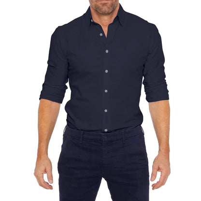 Heren Overhemd Lange Mouw Kwaliteit Casual Look