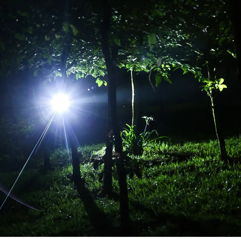 LED Hoofdlamp Oplaadbaar 2000 Lumen met Zoomfunctie Waterdicht Handsfree Verlichting voor Wandelen