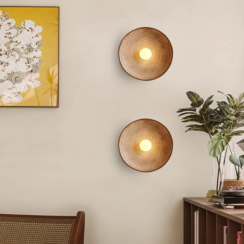 Wandlamp Rond Maan Design LED G4 Japandi Scandinavisch Ø20 Ø50