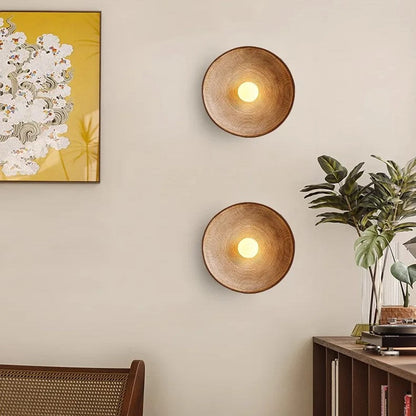 Wandlamp Rond Maan Design LED G4 Japandi Scandinavisch Ø20 Ø50