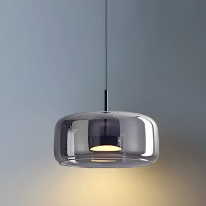 Hanglamp Rookglas Retro Trio Handgeblazen Dimbaar Verstelbaar Zwart