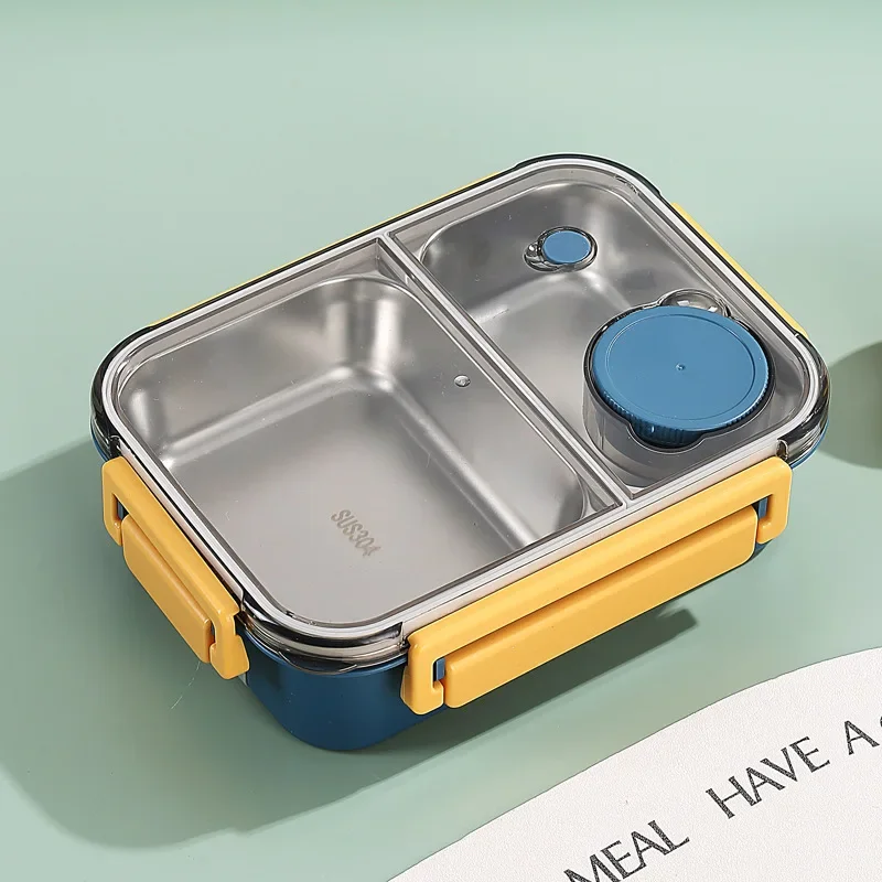 Roestvrijstalen Geïsoleerde Lunchbox Met Compartimenten En Lekvrije Deksel Voor Warme En Koude Maaltijden Onderweg