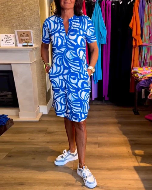 V-hals Jurk Elaysa Elegante Vrouwelijke Stijl