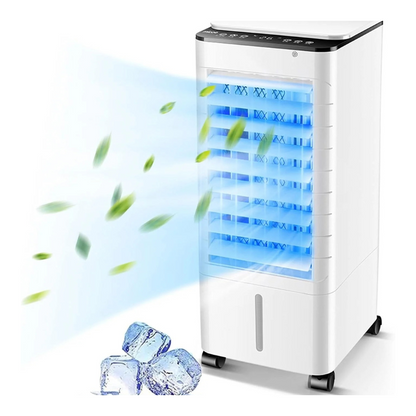 Draagbare Mobiele Aircooler 3-in-1 met 7L Watertank en Afstandsbediening – Energiezuinige Luchtbevochtiger met Timer voor Thuis en Kantoor