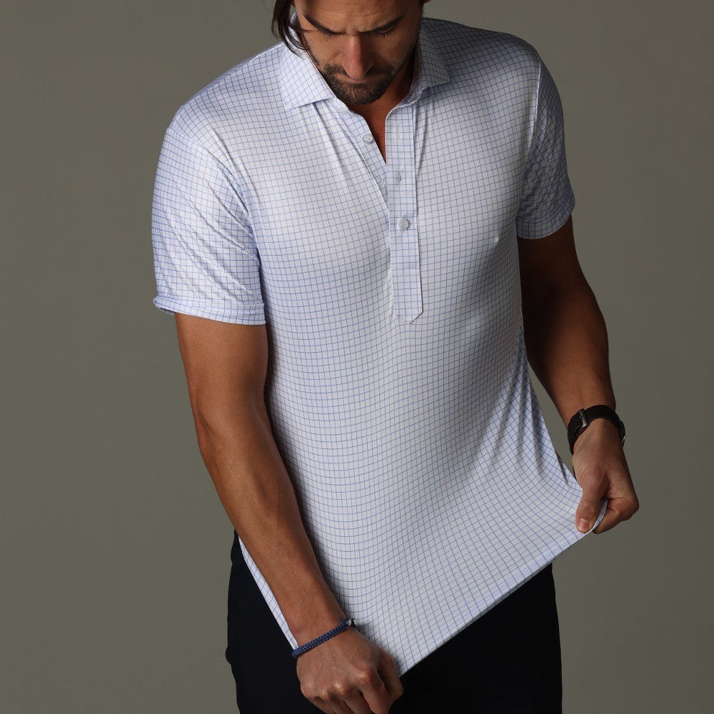 Mannen Poloshirt Korte Mouwen Rekbaar Slim Fit
