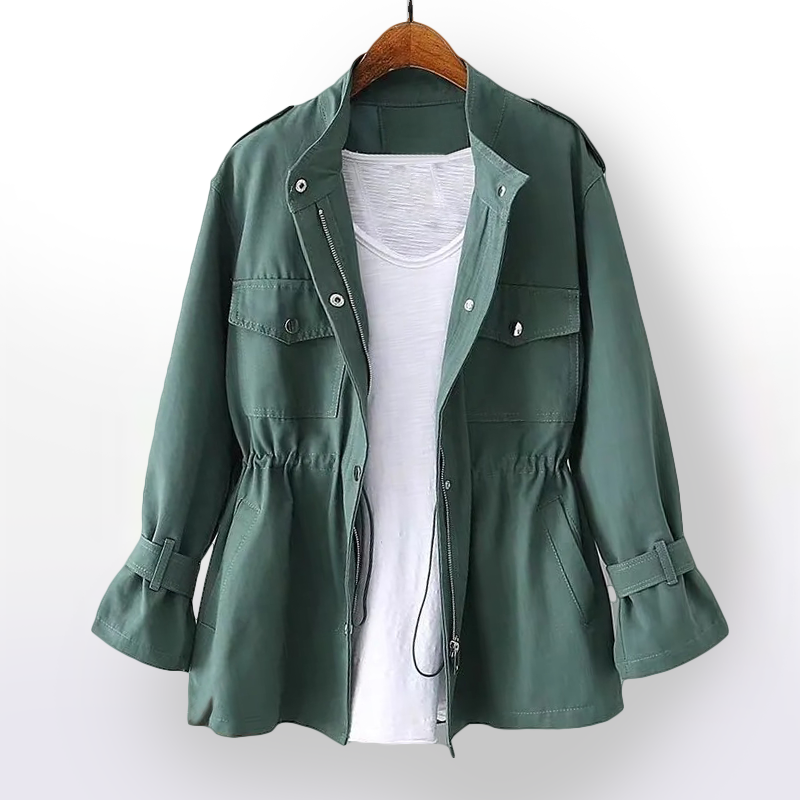 Dames Trenchcoat Klassiek Waterdicht Leerlook