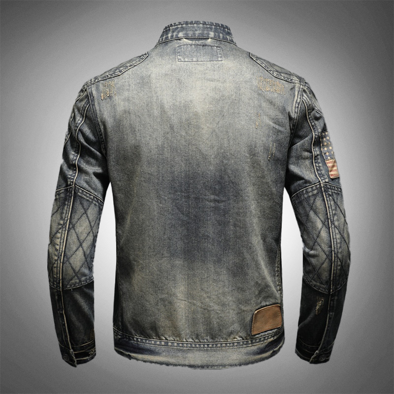 Leren Bikerjas Vintage Look Heren Motorjack