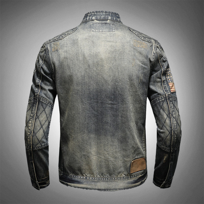 Leren Bikerjas Vintage Look Heren Motorjack