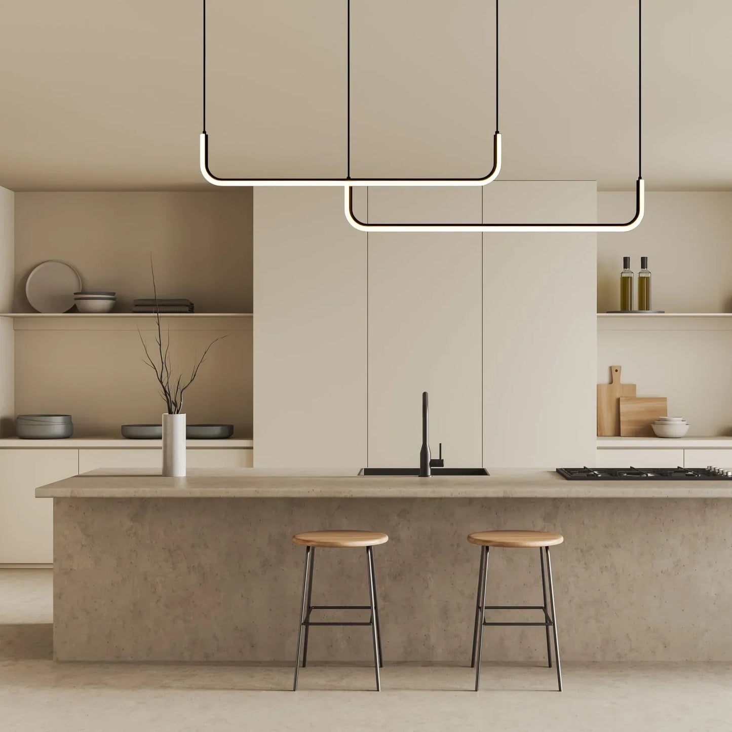 Dumont Bar Hanglamp Metaal Zwart LED Eettafel Kookeiland Moderne Hanglamp Scandinavisch Design