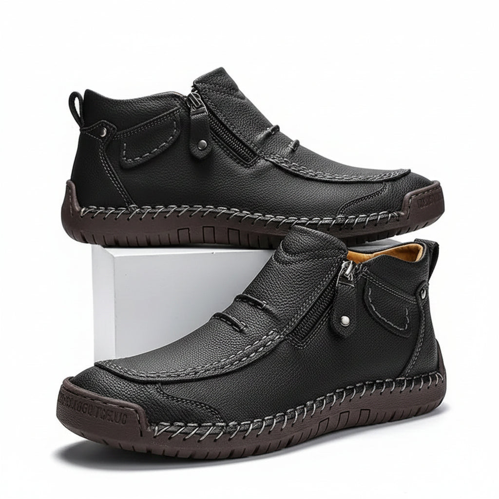 Orthopedische Heren Schoenen Comfortabel Leer