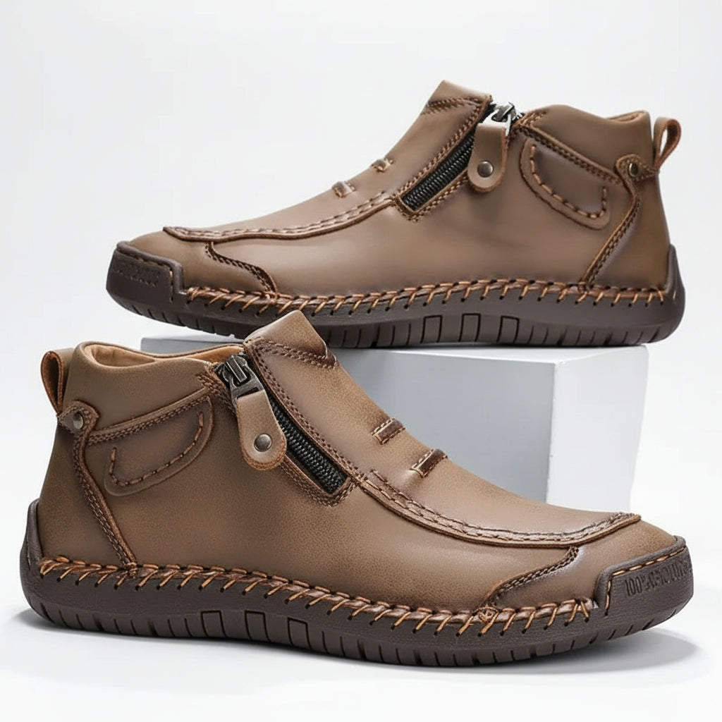 Orthopedische Heren Schoenen Comfortabel Leer