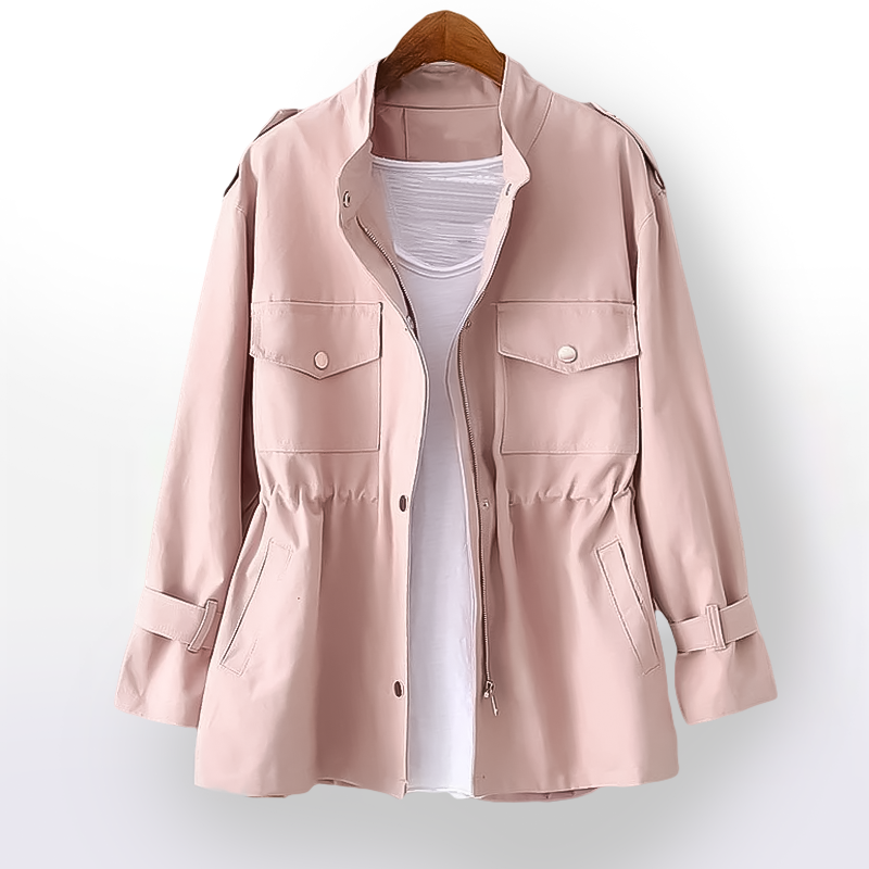 Dames Trenchcoat Stijlvol Waterdicht Luxe Stof