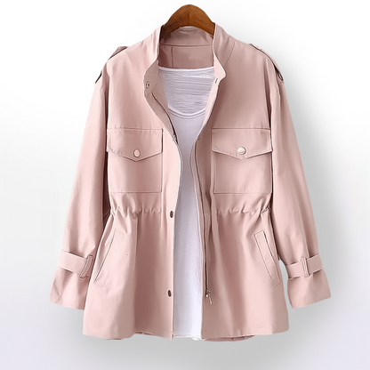 Dames Trenchcoat Klassiek Waterdicht Leerlook