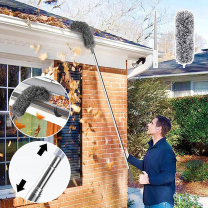 Telescopische Plumeau Uitschuifbaar 86-280 cm Microvezel Plafond Hoge Plekken Stofafnemer Plumeaustaaf Lang Schoonmaakmiddel Vloer tot Plafond