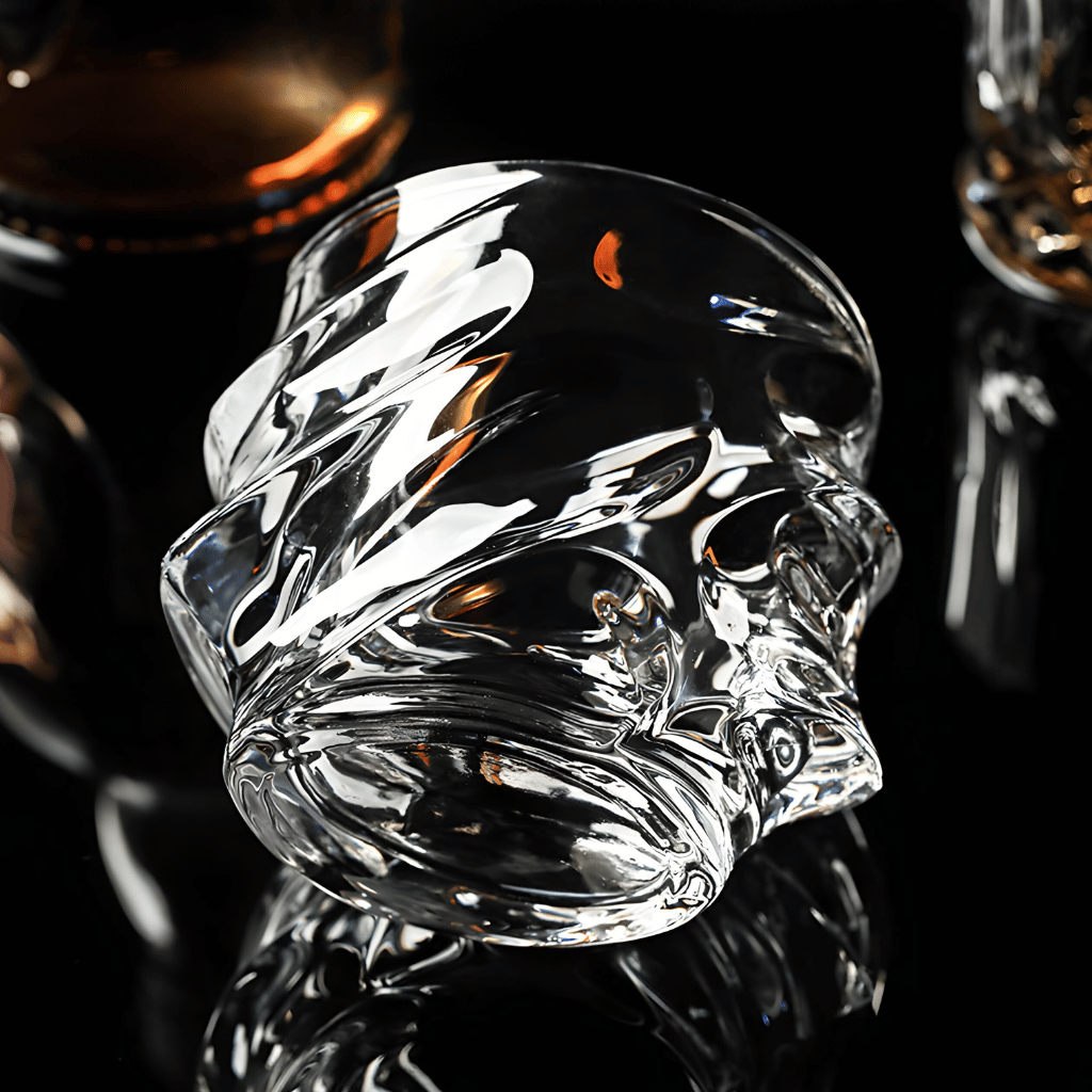 Kristallen Whiskyglas met Tornadovorm 300ml voor Premium Drankbeleving | Handgemaakt Japans-Geïnspireerd Spiraaldesign