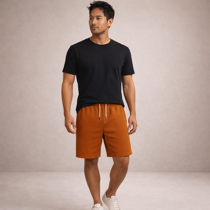Korte Herenbroek Linnen Ademend Zomerbroek Casual Fit