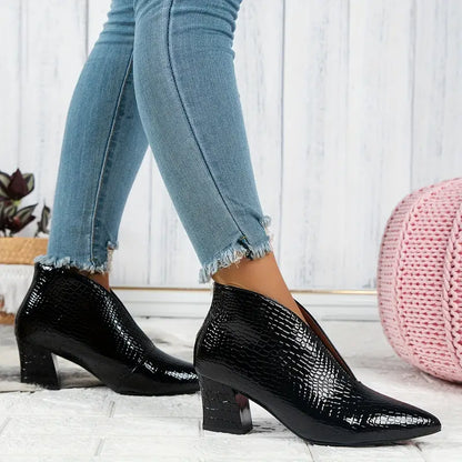 Vrouwelijke Laarzen Slip-On Lage Hak voor Dames - StudioMarella
