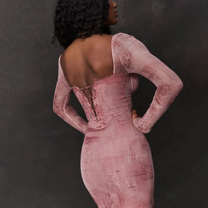 Rokende Jurk voor Dames in Roze Kleur