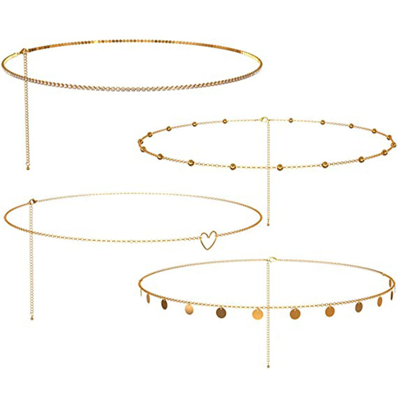 Dames Tailleketting Goudkleurig met Lavendelsteen Accessoire