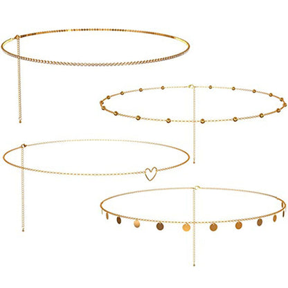 Dames Tailleketting Goudkleurig met Lavendelsteen Accessoire