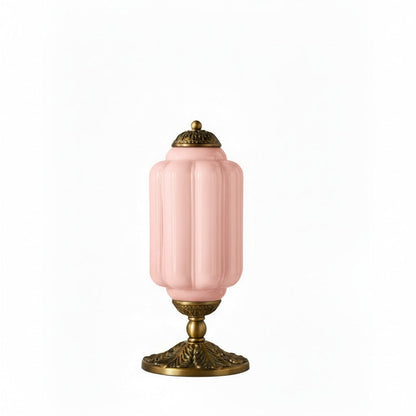 Glazen Tafellamp met Scallop Design Vintage Stijl Slaapkamer Woonkamer Accentverlichting Zwart Messing Matglas