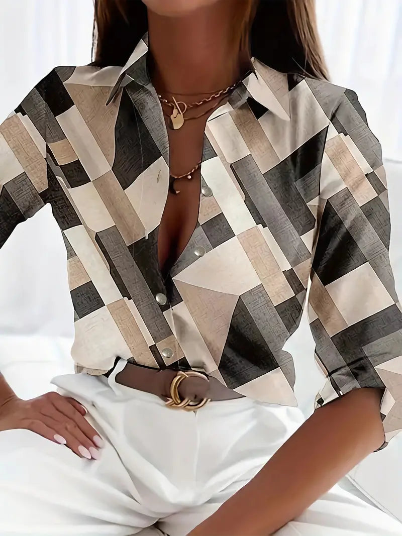 Dames Blouse Elegante Korte Mouw