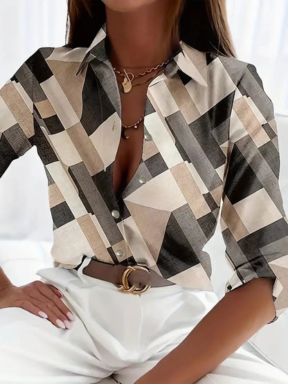 Dames Blouse Elegante Korte Mouw