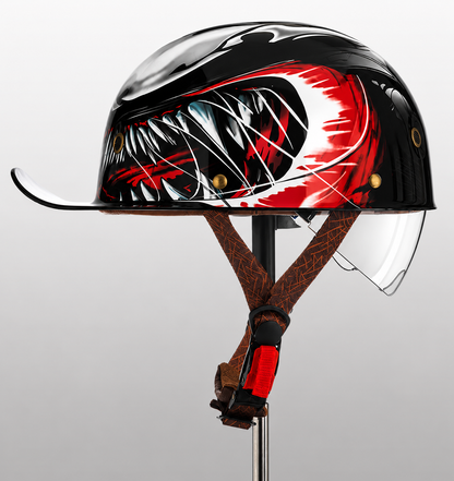 Motorhelm Halfopen Baseball Stijl DOT ECE Gecertificeerd Dagelijks Rijden Veiligheid Comfort Bescherming