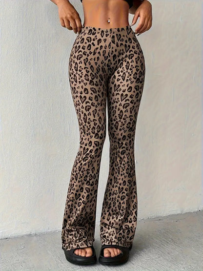 Vrouwelijke Broek Luipaardprint Stof Trendy Mode - StudioMarella