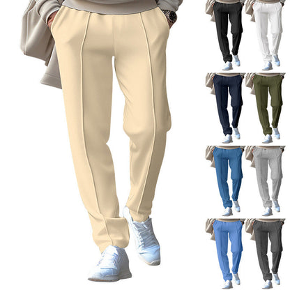 Heren Vrijetijdsbroek Comfortabel Elastisch Zwart Casual