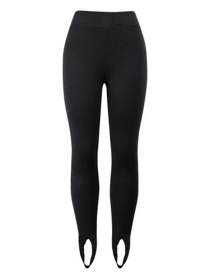 Elegante Hoge Taille Legging voor Vrouw Glad en Comfortabel