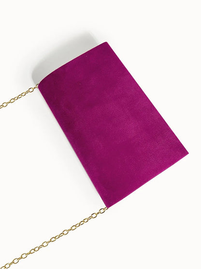 Fluwelen Clutch Avondtasje Suède Stijl Elegant