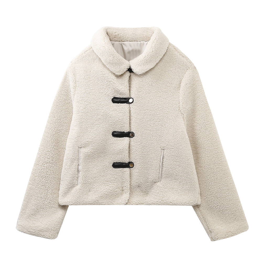 Dames Teddyjas Kort Zacht Elegante Jas