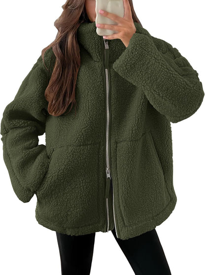Dames Fleecejas Warm en Zacht voor Winter