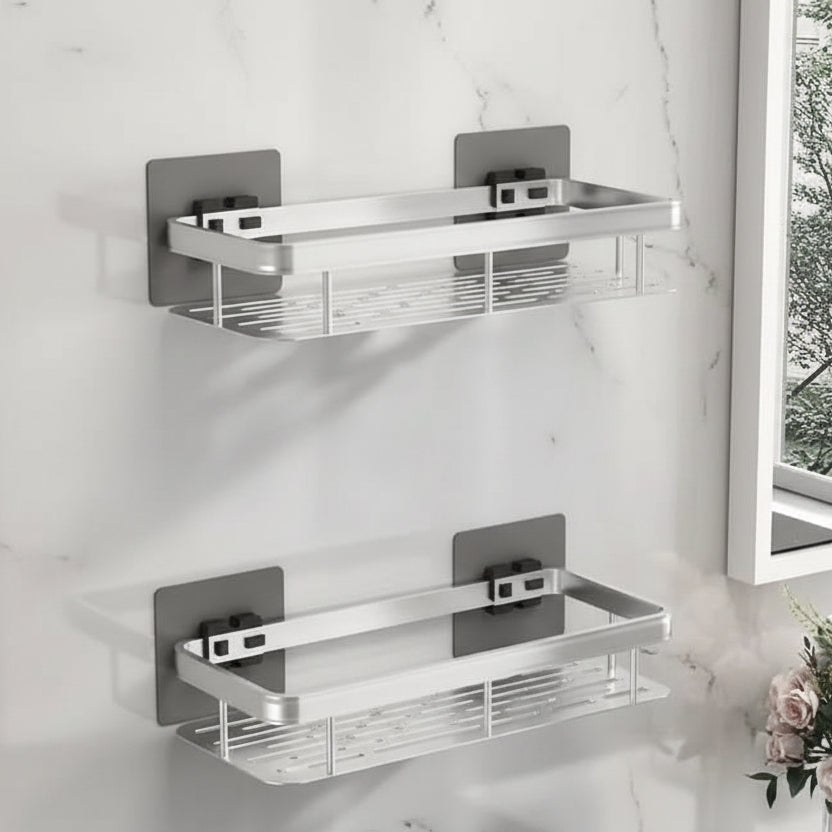 Badkamerplank Zelfklevend Boren ABS RVS Hoekplank Douche Scandinavisch Modern