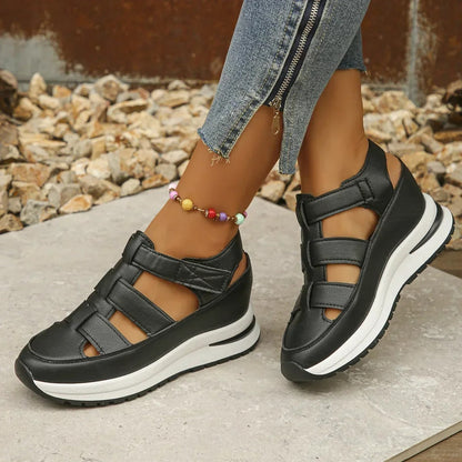 Dames Sandalen Leer Comfortabele Pasvorm - StudioMarella