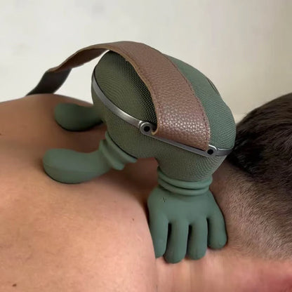 Nekmassageapparaat met Warmte en Vibratie – Draadloze Diepe Weefselmassage voor Nek, Schouders en Rug – Compacte Handheld Massage Trigger Point Shiatsu Elektrisch Ontspanningsmassage