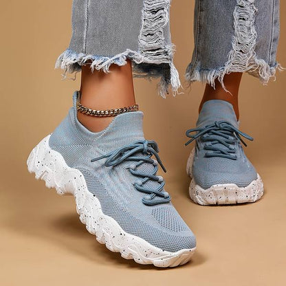 Elastische Sokschoenen Lichtblauw Sportief