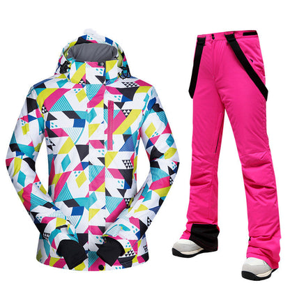 Dames Ski Pak Waterdicht 2-Delig Modern Design - StudioMarella