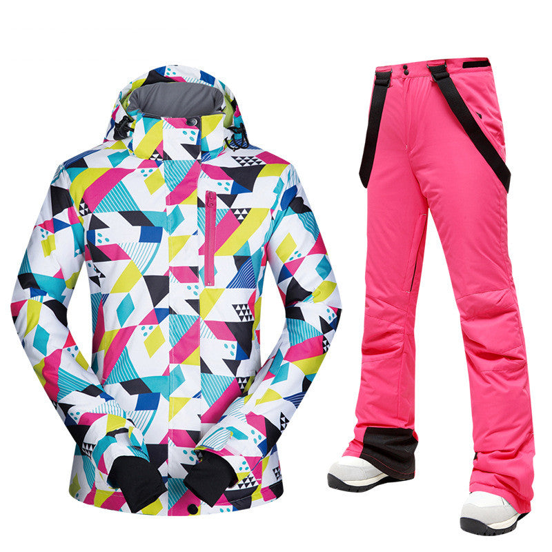 Dames Ski Pak Waterdicht 2-Delig Modern Design