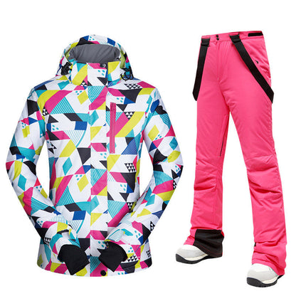 Dames Ski Pak Waterdicht 2-Delig Modern Design