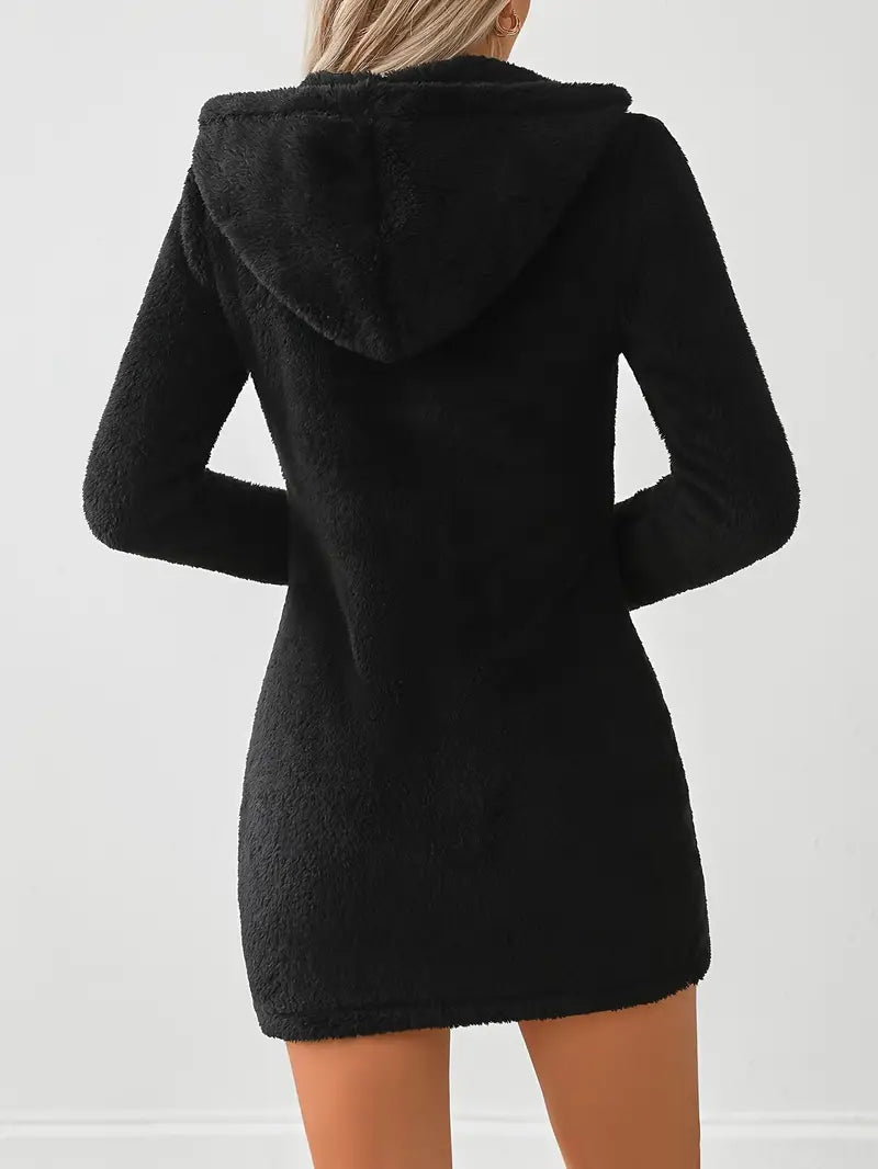 Dames Winterjurk Met Capuchon En Rits